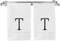 Monogrammed Hand Towel, Personalized Initial Gift, Extra Absorbent 100% Turkish by BareCotton