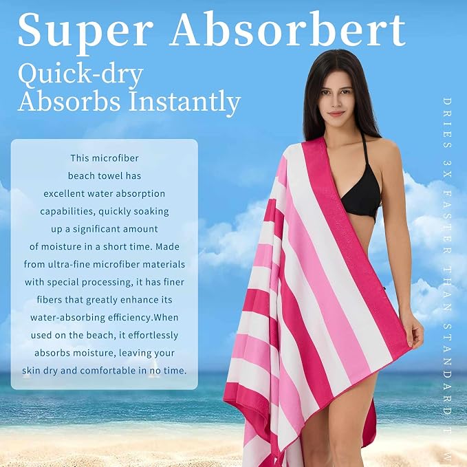 Microfiber Extra Large, Oversized Beach Towels - Image 2