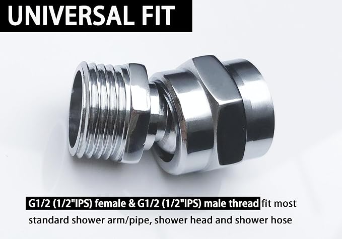 Shower head Swivel adapter, ball joint povit - Image 5