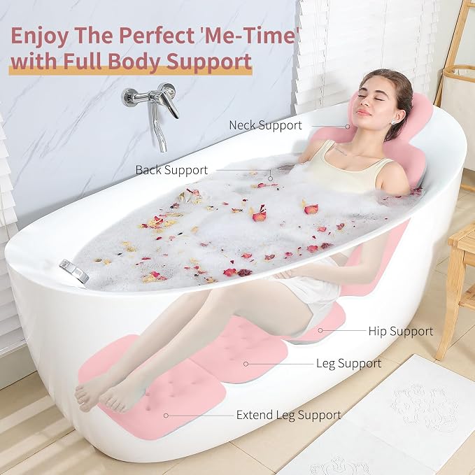 Luxury Bath Cushion, Full Body Bathtub Pillow - Image 3