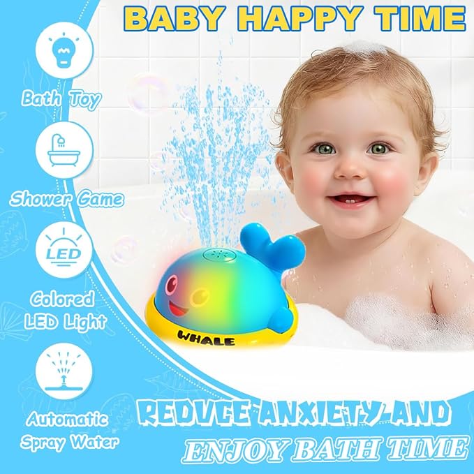 Baby Bath Toys, Whale Sprinkler Bath Toys - Image 2