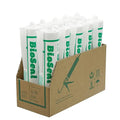 White BioSeal Silicone Sealant Caulk Kitchen and Bath Grade, Waterproof and Low by BladeDepot