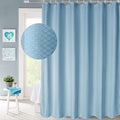 AooHome Extra Long 75 Inch Shower Curtain, Fabric Bathroom Curtain Waffle Weave by AooHome