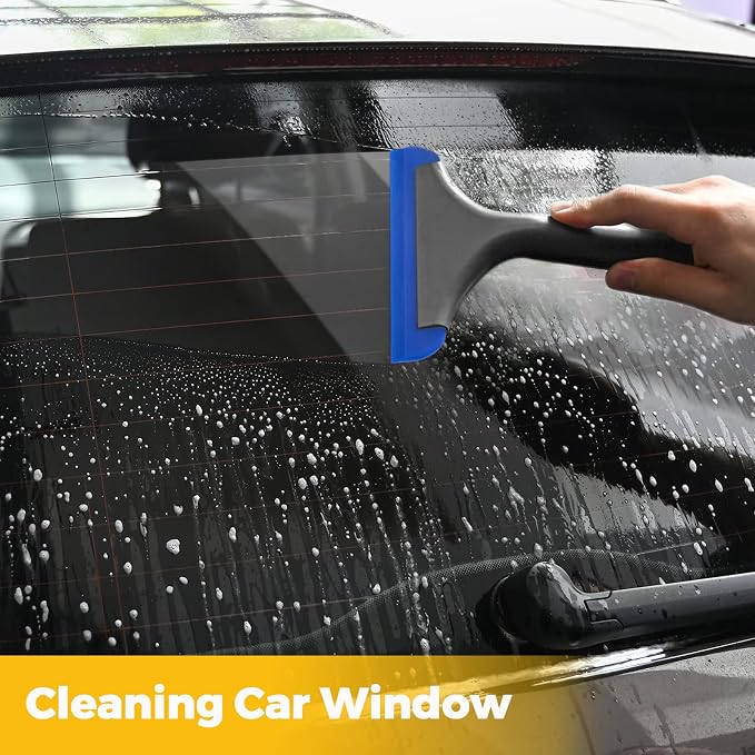 Gomake Small Silicone Squeegee Window Shower Squeegee Tool, Auto Water Blade - Image 5
