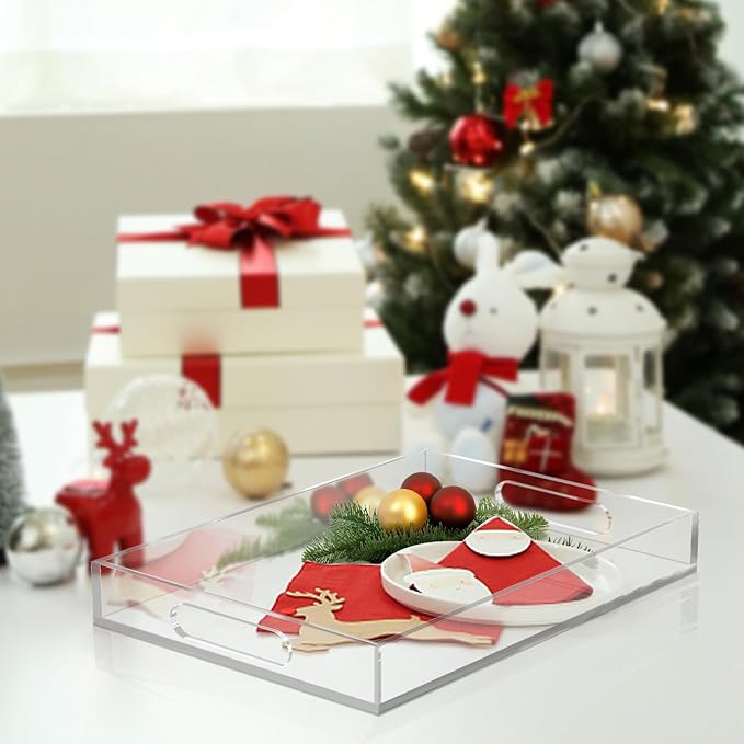 Acrylic Organizer Tray with Handles - Image 4