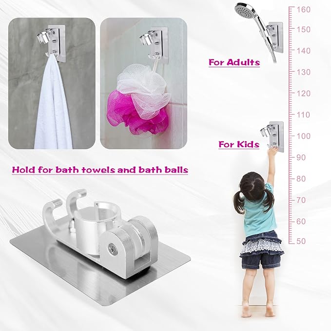 Shower Head Holder, Adjustable Wand Holder - Image 4