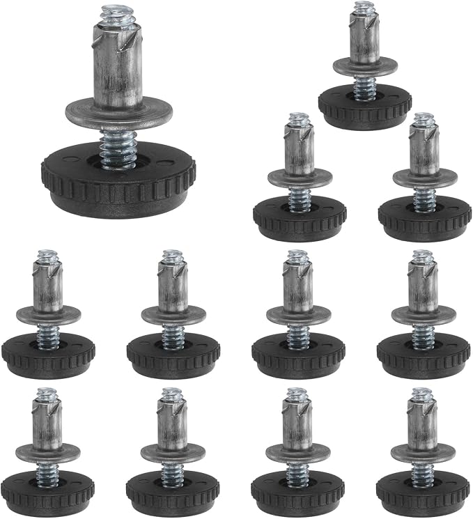 uxcell 1/4"-20 Thread Furniture Feet Levelers, 12Set 25.6mm L Adjustable by uxcell