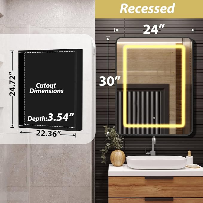 ROOMTEC Lighted Medicine Cabinet - Image 2