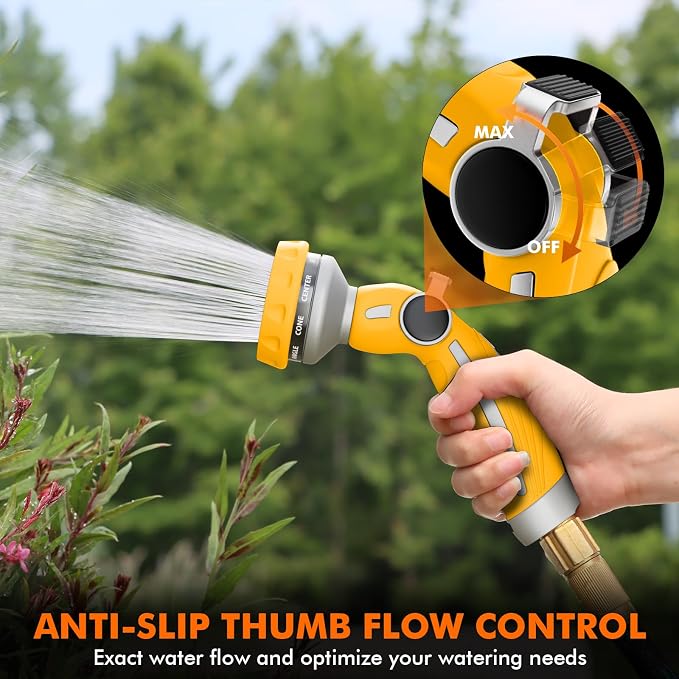 RESTMO Hose Nozzle Heavy Duty, Metal Water Hose Sprayer - Image 3