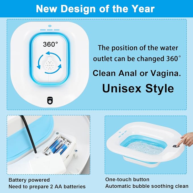 Electric Sitz Bath, Sitz Bath for Hemorrhoids, Sitz Bath for Postpartum Care - Image 5