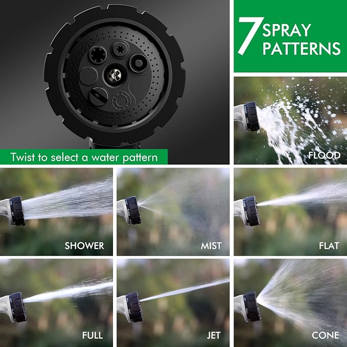 RESTMO Heavy Duty Hose Nozzle, Metal Garden Water Hose Sprayer - Image 4