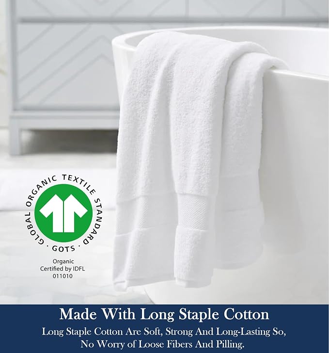 Delara Organic Cotton Luxuriously Plush Bath Sheet | GOTS & Oeko-TEX Certified - Image 3