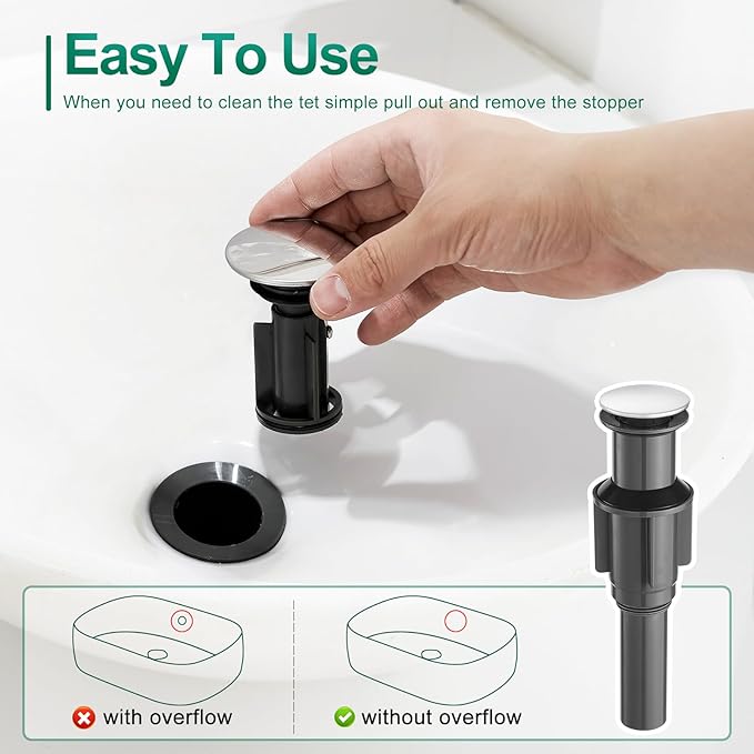 VOTON Vessel Sink Faucet Single Handle Tall Bathroom Sink Faucet Chrome - Image 4