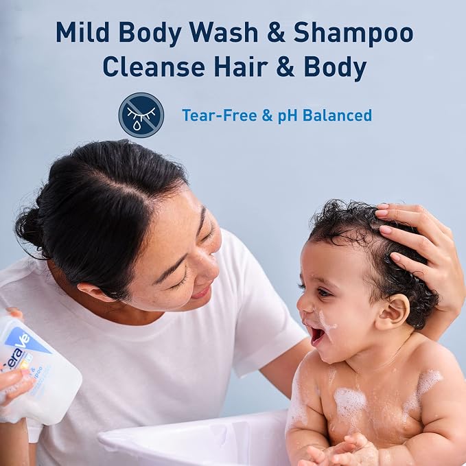 CeraVe Baby Wash & Shampoo, & Sulfate Free Shampoo - Image 2