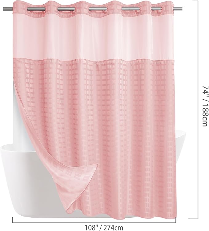 Conbo Mio Extra Wide No Hook Shower Curtain - Image 6