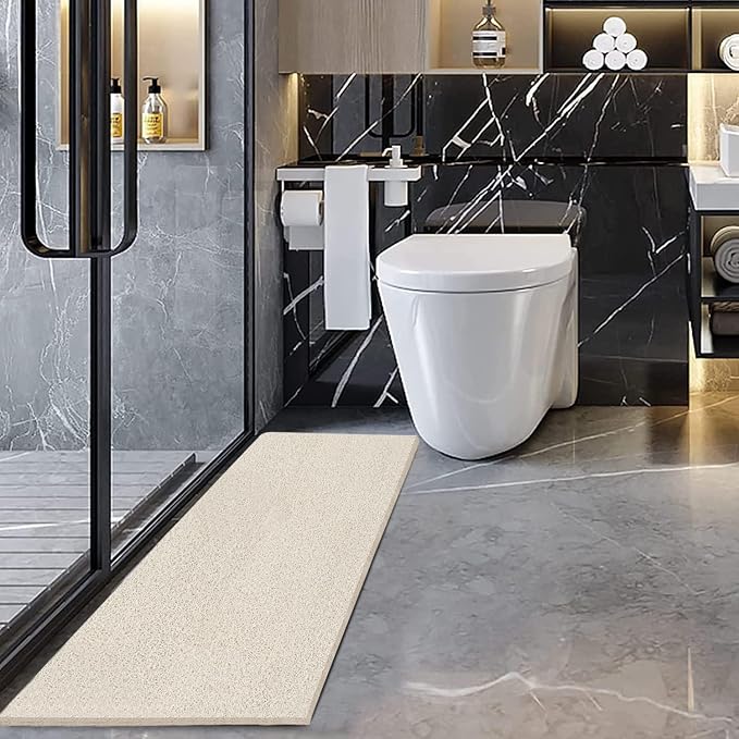 godehone Shower Mats Non Slip Without Suction Cups, PVC Loofah Bathroom Mats - Image 6
