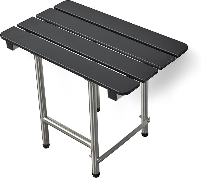 22-inch x 15-inch ADA Bariatric Folding Wall Mount Bench Shower Seat - Image 3