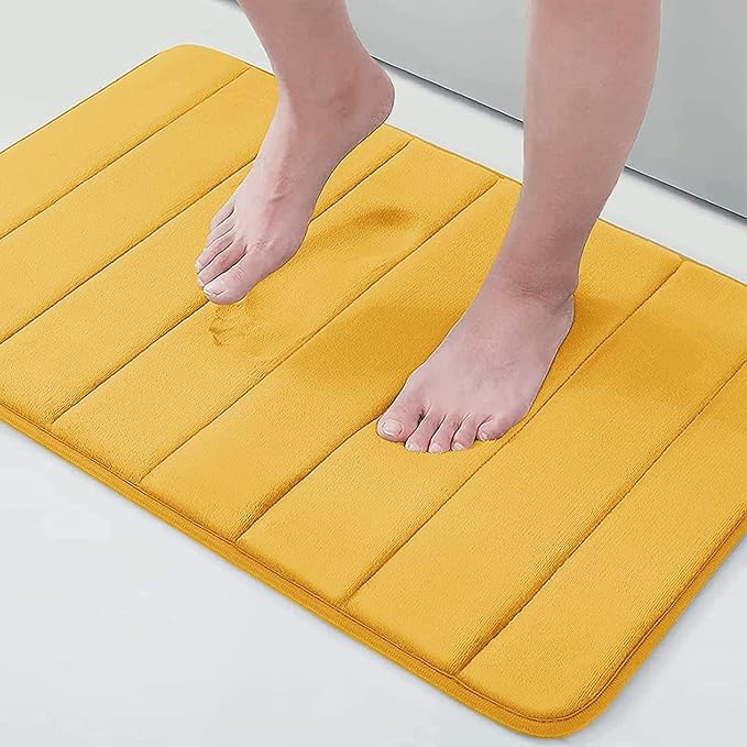 Buganda Memory Foam Bath Mat, Ultra Soft and Non-Slip Bathroom Rugs, Water by Buganda