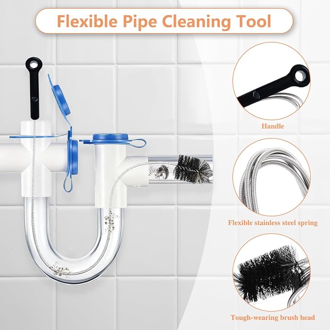 Toilet Auger/Drain Clog Remover Tool Kit-1PCS Toilet Snake Grabber - Image 4