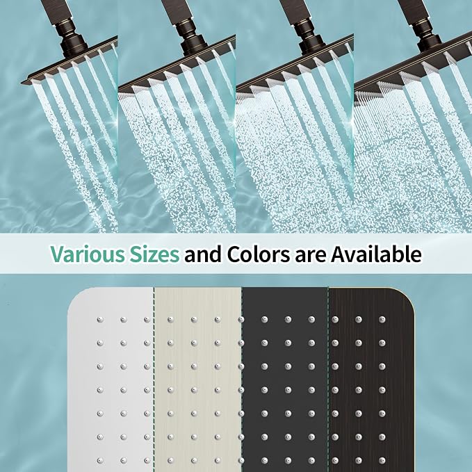 SR SUN RISE 12 Inch Brass Rain Shower Head Oil Rubbed Bronze High Pressure - Image 7