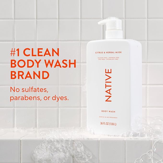 Native Sulfate Free Body Wash Contains Naturally Derived Ingredients | - Image 2