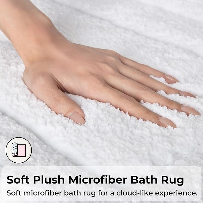 GRANNY SAYS Bathroom Rugs Sets 3 Piece, Soft Absorbent Microfiber Bath Mats - Image 3