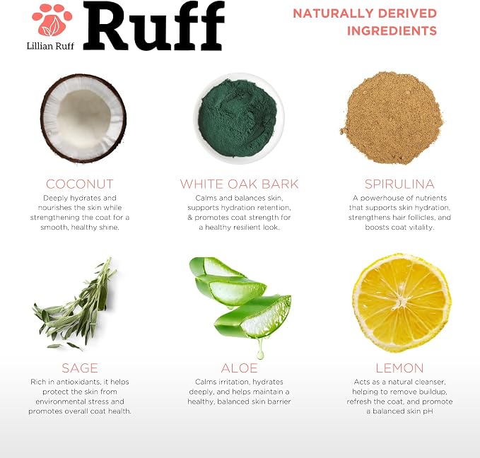 Ruff by Lillian Ruff No-Rinse Waterless Dog Shampoo Spray | Sandalwood Amber | - Image 3