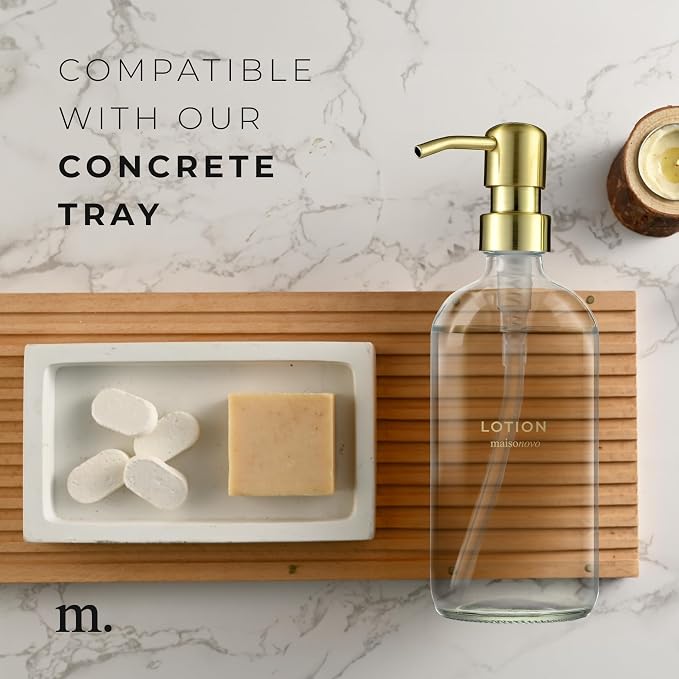 MaisoNovo Soap Dispenser 2-Piece Set | 16.9oz Clear Bottles - Image 7