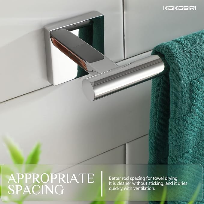 KOKOSIRI Hand Towel Bar 12 Inch Bathroom Towel Holder - Image 3