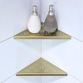 10" Corner Shower Shelf, Recessed Corner Shelf Organizer Rack, No Drilling by XiarnotogiHome