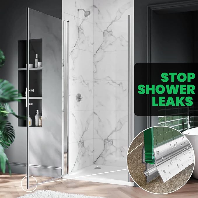 Bathroom Shower Door Seal Strip, PVC Transparent Shower Door Seal Strip - Image 7