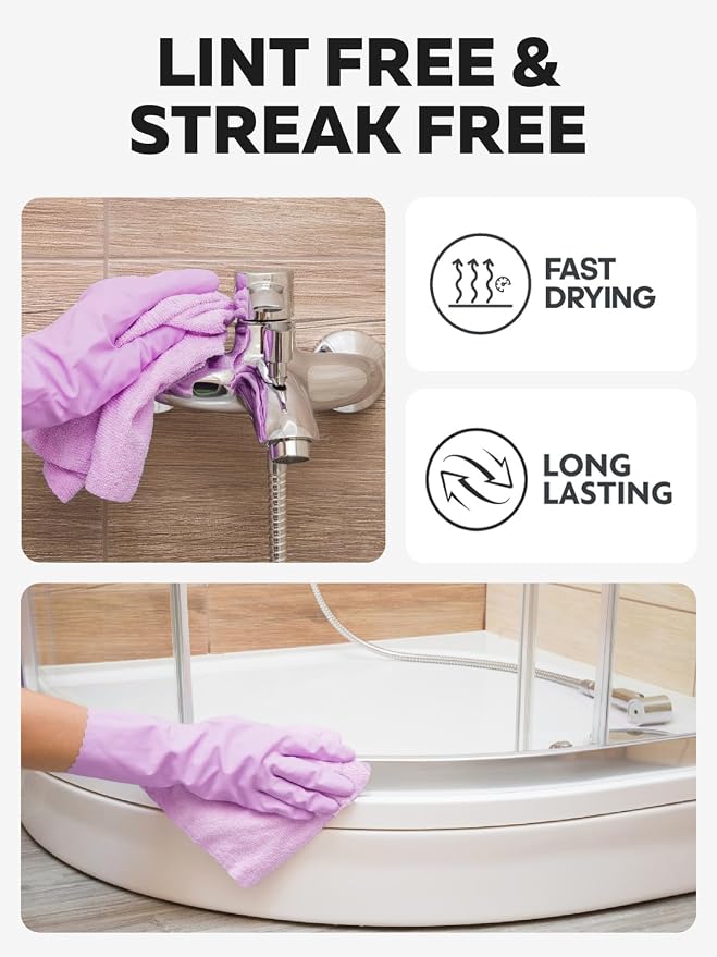 Fantasticlean Microfiber Cleaning Cloth Roll -75 pack, Tear Away Microfiber - Image 3