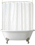 Clawfoot Tub Shower Curtain 180x60 Inch Damask Liner All Warp Around Extra Wide by De-Mediocre