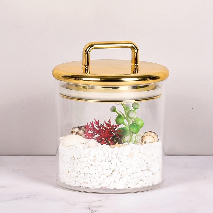 2 Pack 16 oz Small Acrylic Storage Apothecary Jar - Image 4