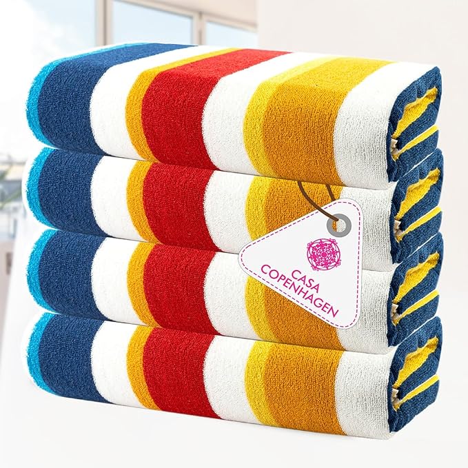 CASA COPENHAGEN Bora Bora Beach Towels Designed in Denmark Rough and Tough - Image 2