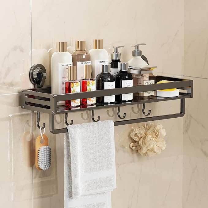 Shower Caddy Suction Cup, 15.7 inch Suction Shower Shelf - Image 2