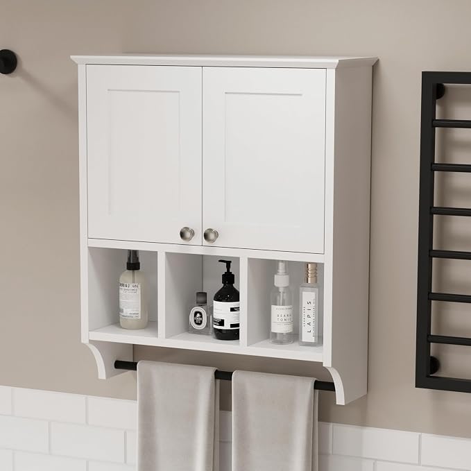 Bathroom Medicine Cabinet, Bathroom Cabinet Wall Mounted Over-The-Toilet - Image 5