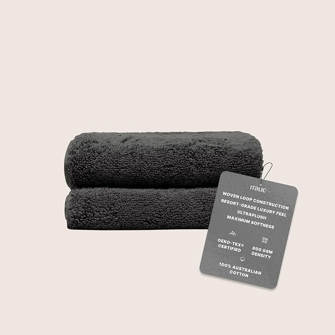 Italic Ultraplush 100% Australian Cotton Hand Towels - Image 2