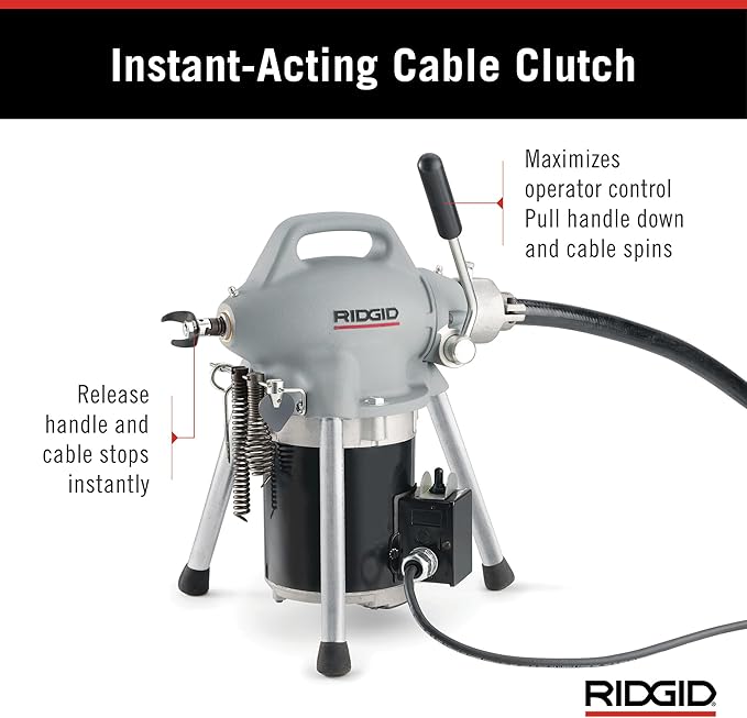 RIDGID 58920 Model K-50 Sectional Drain Cleaning Machine - Image 7