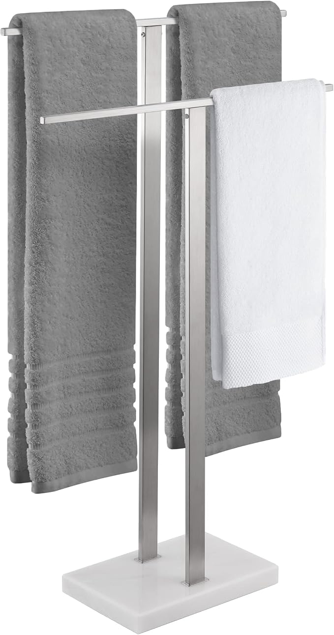 KES Standing Towel Racks for Bathroom 2-Tier, Floor Towel Rack Stand by KES