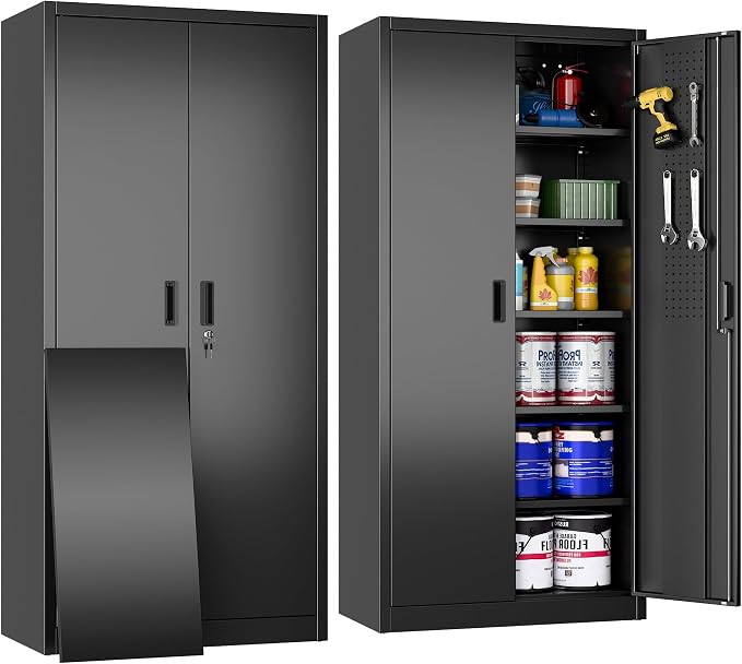 Aobabo 71" H×32" W×16" D Metal Storage Cabinet by Aobabo
