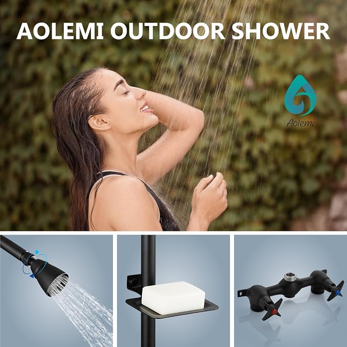 Aolemi Outdoor Shower Kit Fixtures Faucet System - Image 2
