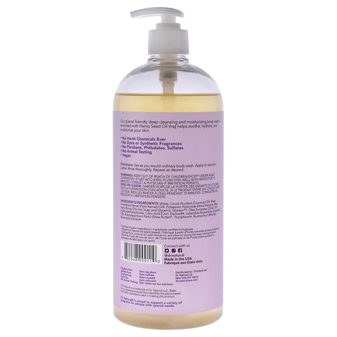Dr. Natural Calming Lavender Oil Body Wash - Image 7