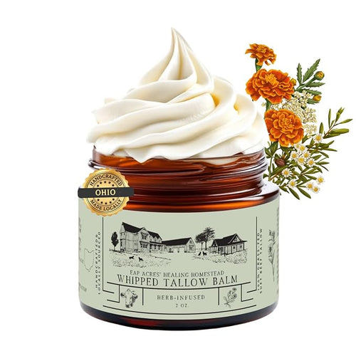 100% Grass-Fed Whipped Tallow Balm & Organic Jojoba Oil infused by EAPACRESHEALINGHOMESTEAD