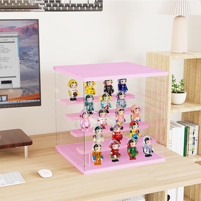 Choowin 5 Tier Clear Acrylic Lighted Display Case - Image 3