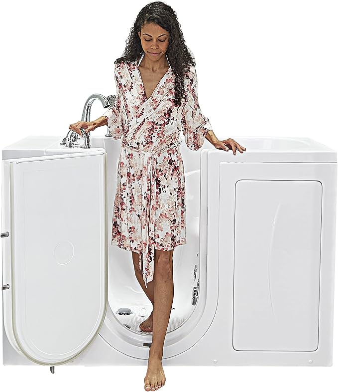 Ella Monaco 32"x52" Acrylic Air and Hydro Massage Walk-In Bathtub - Image 8