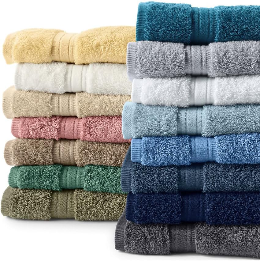 Lands' End Supima Towel Deep Sea Navy Bath- Hand Towel - Image 4