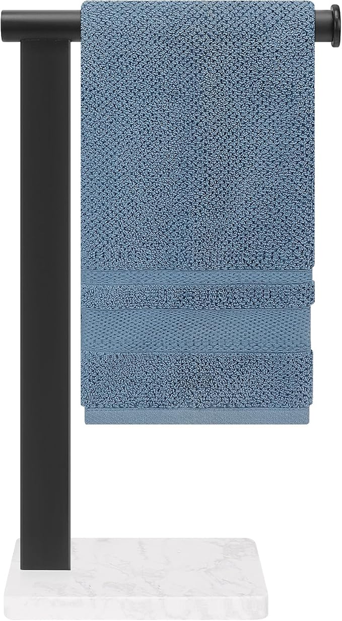 Stainless Steel L-Shaped Hand Towel Holder, SUS304 Bathroom Towel Rack by WINMIEN