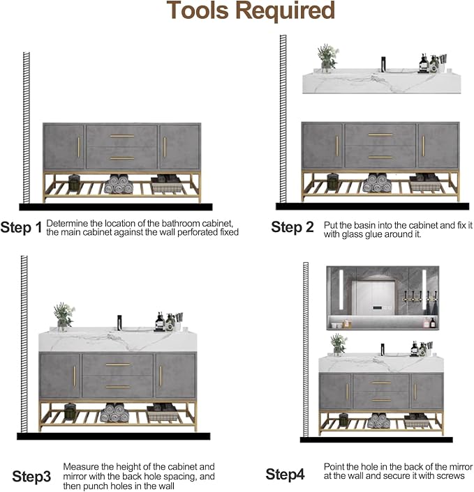 Modern 47" Bathroom Vanity - Image 7