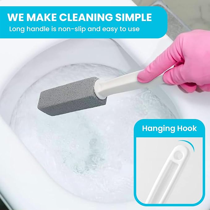 Simple Life Pumice Stone Toilet Bowl Cleaner | Long Handle & Eco-friendly - Image 3